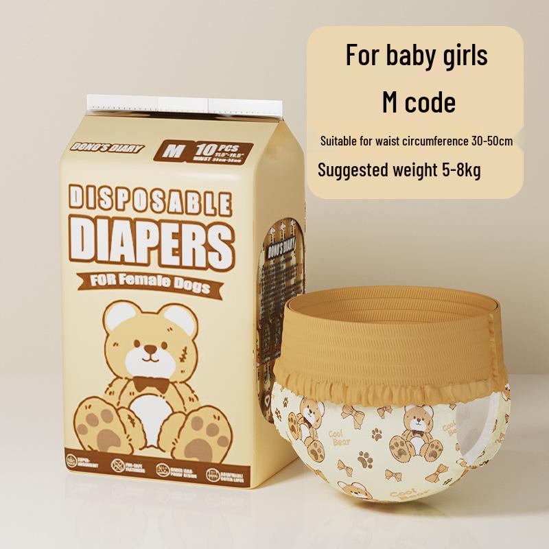 DONO'S DIARY Pet Diapers: Sanitary Pants for Female Dogs & Diapers for Male Dogs