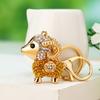 Cute Owl Crystal Rhinestones Crsytal Car Bag Keys Exquisite Pendant Cartoon Trendy Animal Key Chains Bag Charm