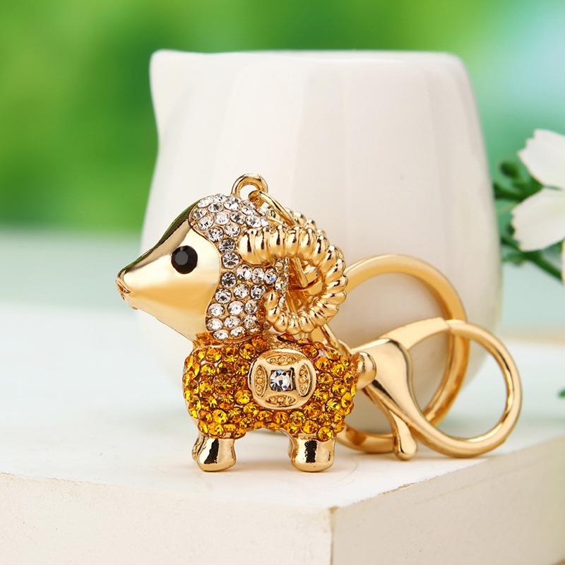 Cute Owl Crystal Rhinestones Crsytal Car Bag Keys Exquisite Pendant Cartoon Trendy Animal Key Chains Bag Charm