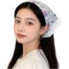 Delicate Lace Patterns Vintage Lace Hairband Plaid Triangle Scarf