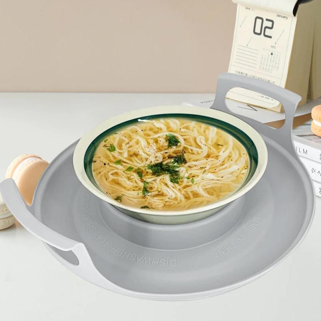 Microwave Plate Tray Durable Anti-deformed Microwave Plates Holder Home Cooking Supplies Microwave Cool Steam Holder