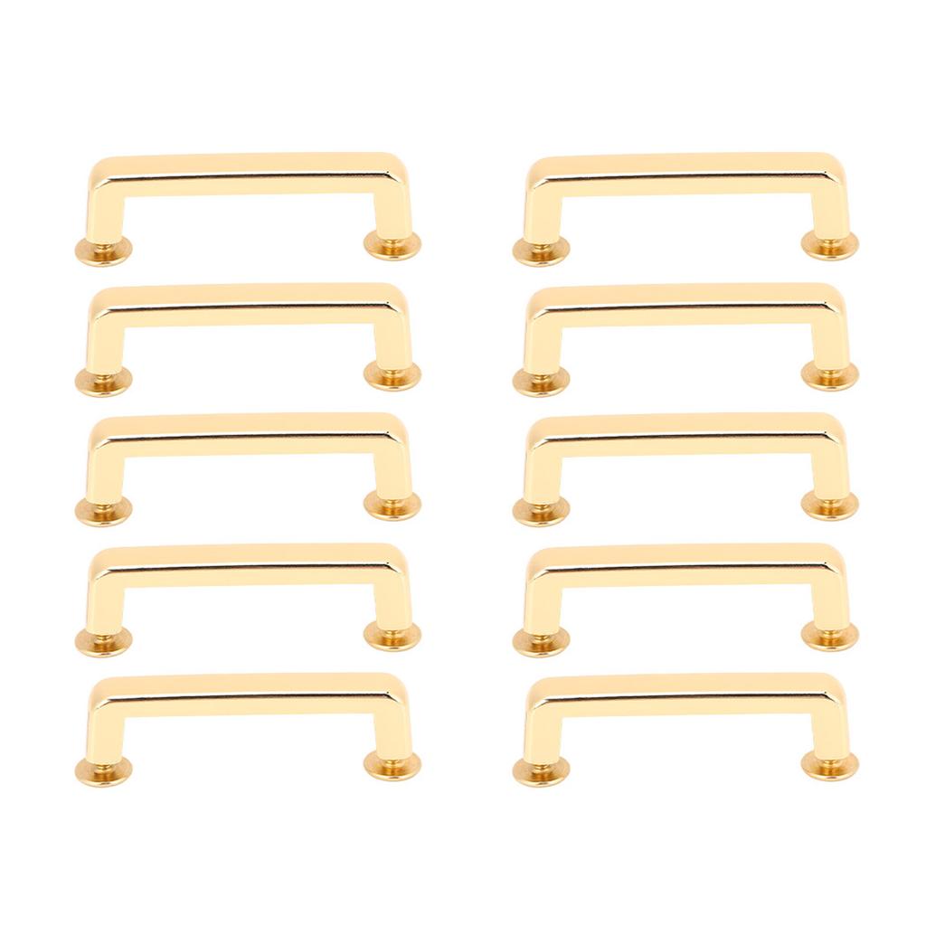 10 Sets Binding Rivets 23x7x6mm Flat Arch Bridge Buckles and 5.5mm Crossed Screw for Leather Crafts