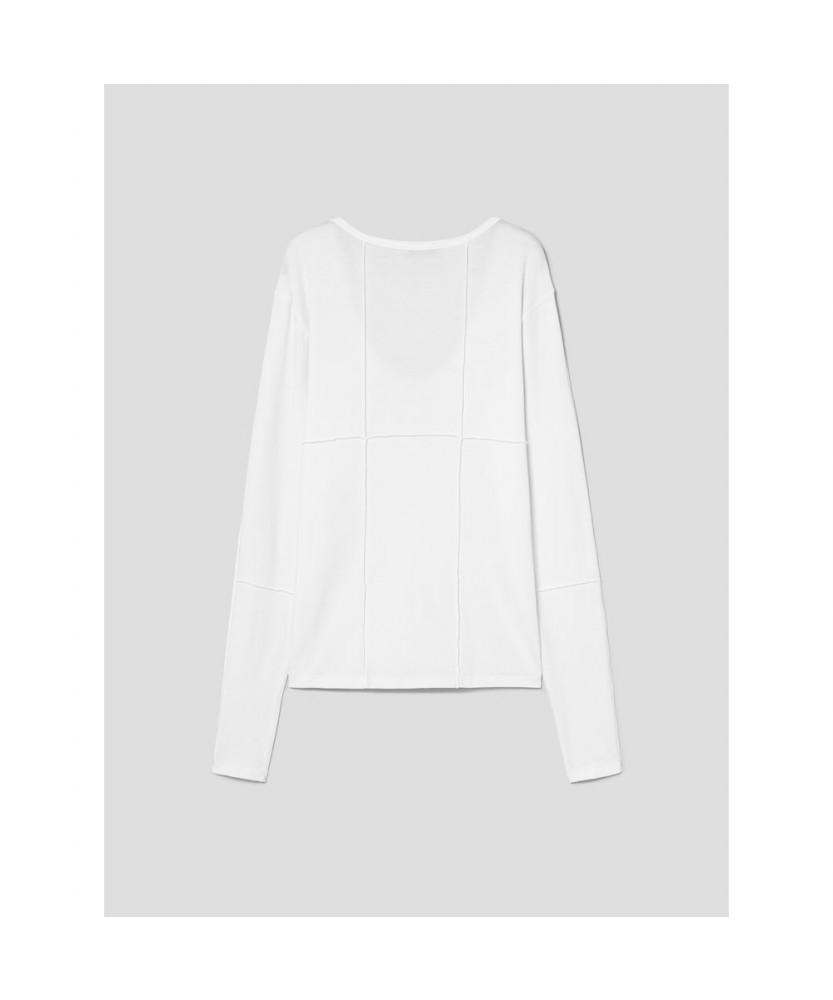 Anggae Henry Neck T-Shirt White