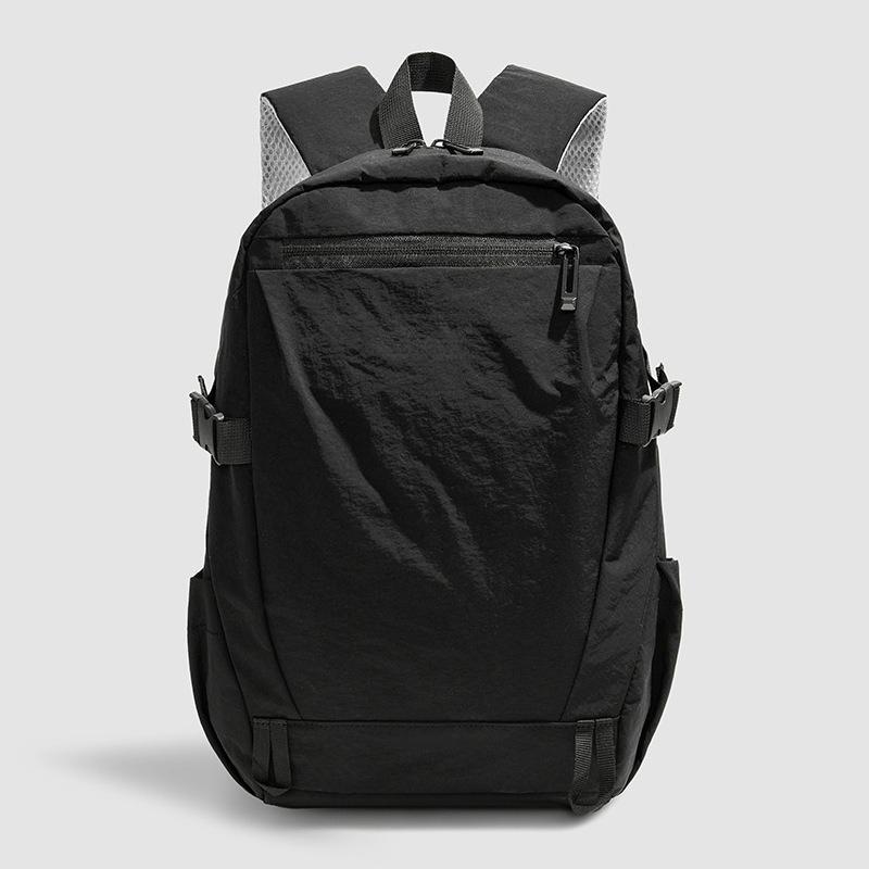Outdoor Backpack Portable Leisure Sports Student Bag Mountaineering Hiking Light Travel Backpack 43x30x15cm(with logo) чёрный