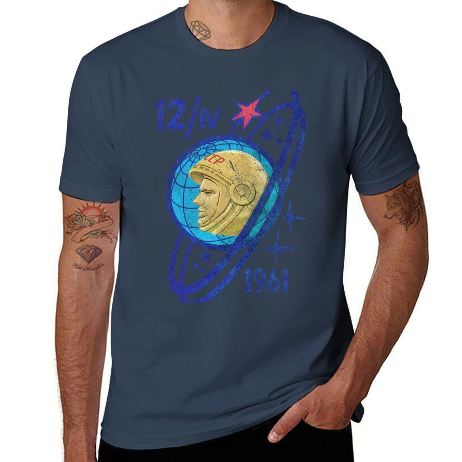 Yuri Gagarin 1961 V02 Tshirt Lightweight Casual Summer Tshirt S