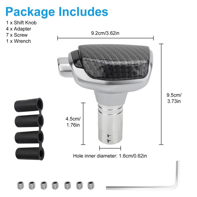 

Aluminium Gear Shift Knob Automatic Transmission Gear Shift Head For Most Car Shifter Decorations Accessories