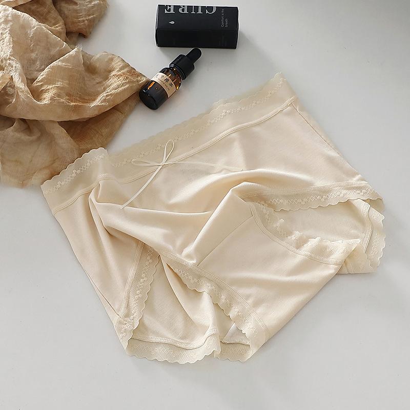 Solid Colored Modal Mid Waist Panties Skin Friendly, Pure and Seamless Triangle Women’s Panties