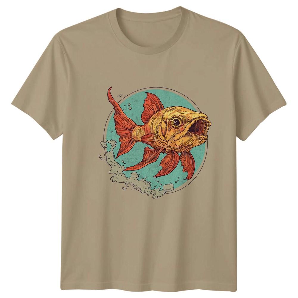 Goldfish Aquatic Animal Unisexs TShirt Fish Lover Tee S