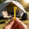 Camping Tent Pegs With Plastic Spiral Nails For Outdoor Shelter Securement