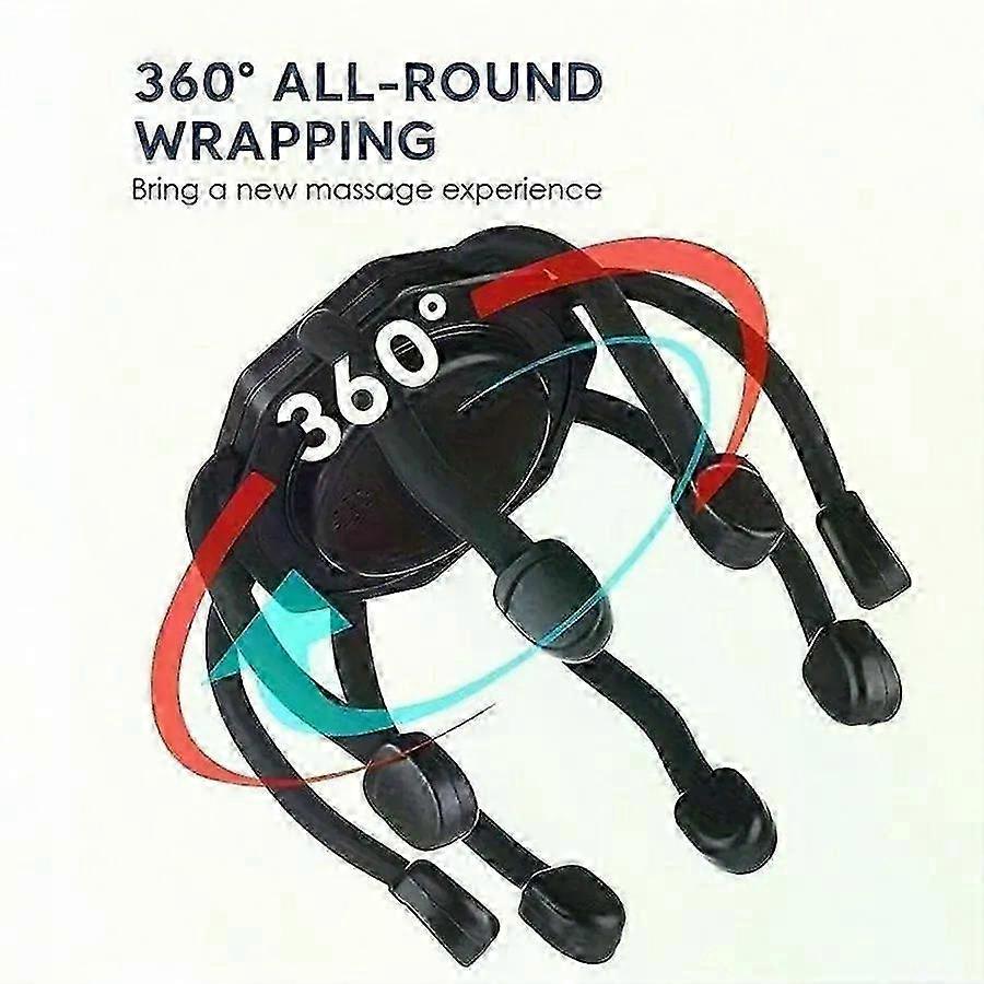 Electric Scalp Massager With 3 Modes - Portable 360 Degree Head Massager With 8 Finger Tips, Deep Relaxing And Stress Relief 25-26