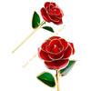 24K Plated Gold Dipped Rose Dried Flower with Gift Box and Dispaly Stand 55KF
