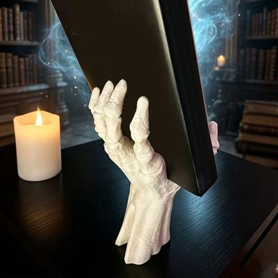 Einzigartige Geschenke für Goth-Liebhaber Gotischer Skelett-Hand Buchständer, Schreibtisch-Kartenhalter, Dekorative Schwere Stützen Verzierung Halloween