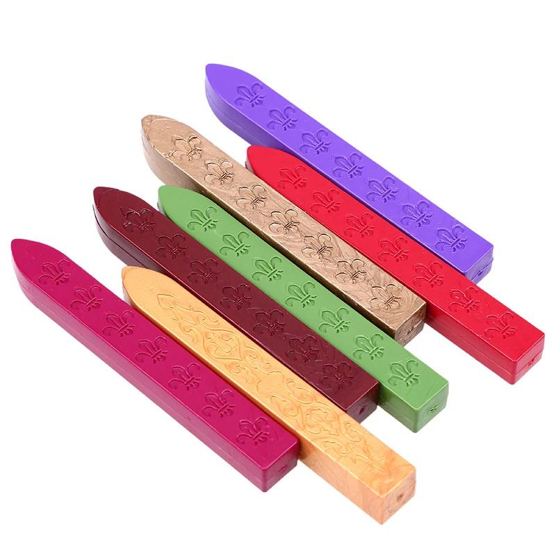 Vintage Manuscript Sealing Wax Stick Dedicated Seal Wax Stripe Wedding Invitation Beeswax Sealing Wax For Postage Letter