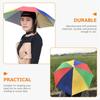 Large Thickened Rainproof Head-mounted Umbrella For Sunny And Rainy Days, Rainproof Outdoor Fishing Hat