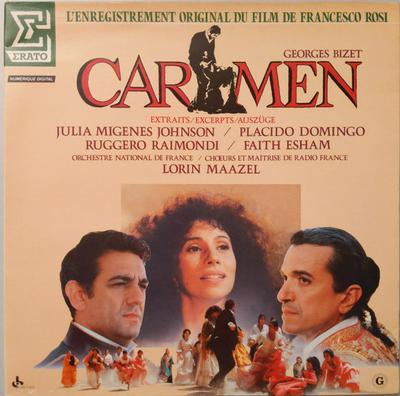 LP Record OST, GEORGES BIZET, JULIA MIGENES J - Carmen NUM75120 ERATO 1984 France Soundtracks & Musicals Used