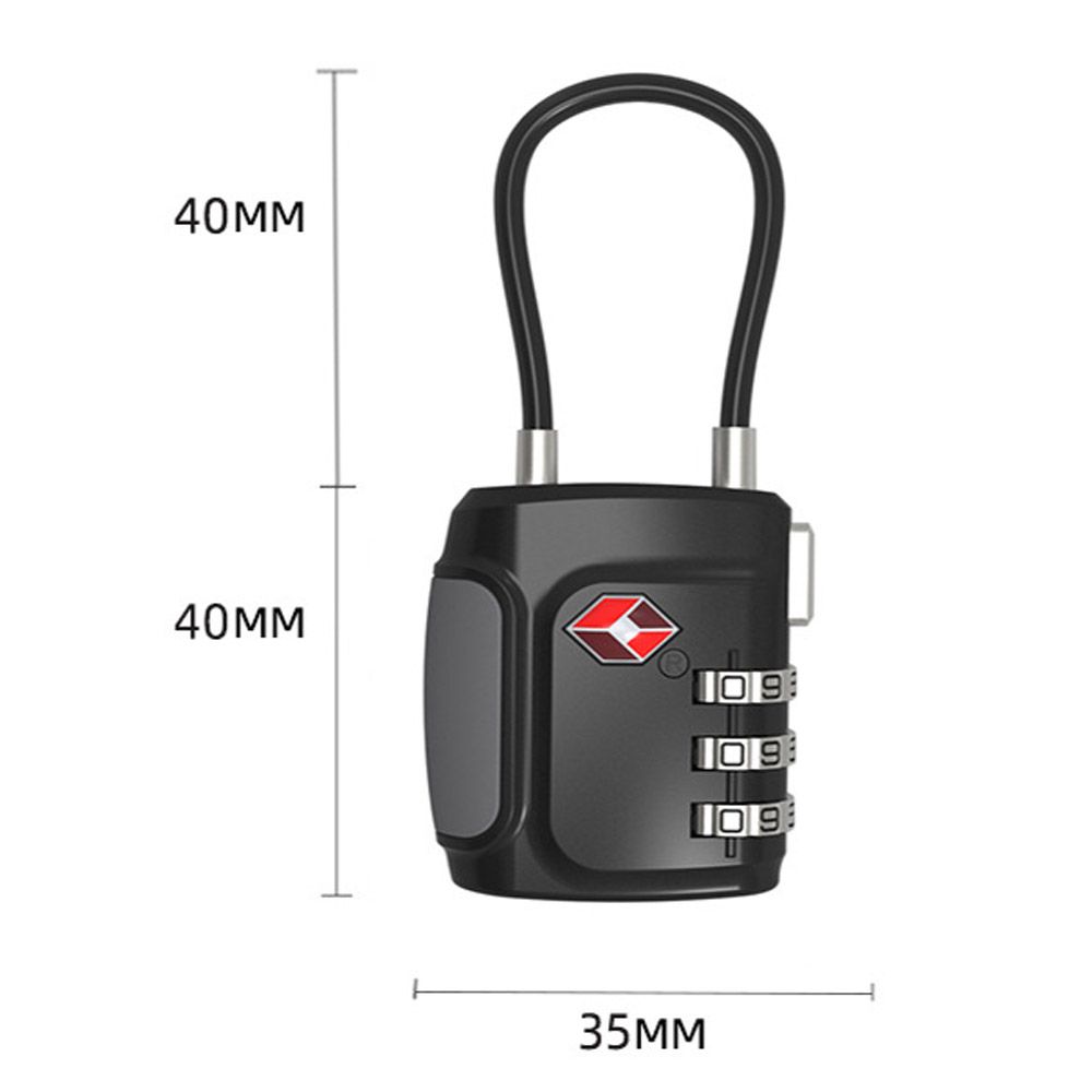 Anti-theft Lock Combination Lock TSA Customs Lock 3 Dial Digit Combination Lock Safely Code Lock