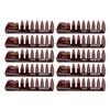 10pcs Styling Comb Wide Tooth Rounded Edge Thick Ergonomic Handle Lightweight Professional Comb for