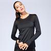 New Women'S T-Shirt Quick Drying Jacket Long Sleeved Yoga Sportswear Fitness Running Slim Fit Top Half Zip Hoodie