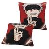 Satoru Gojo Anime Jujutsu Kaisen 2 Pcs Square Pillowcase Pillow Cover Cushion Decor Comfort Throw Pillow For Home Bedroom