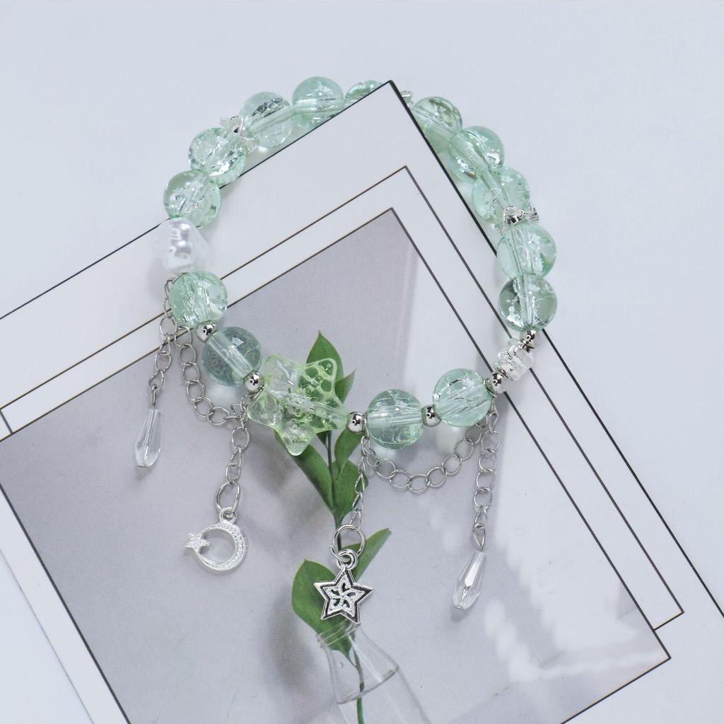 Mori Style Mermaid Crystal Bracelet – Versatile Niche Design for Women, Ideal for Students and Best Friends