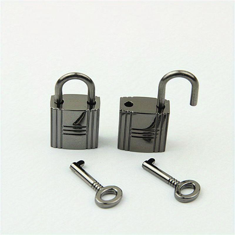 Square Metal Clasp Turn Lock Twist Key Locks DIY Handbag Purse Closure Bag Parts Leather Hardware Accessories