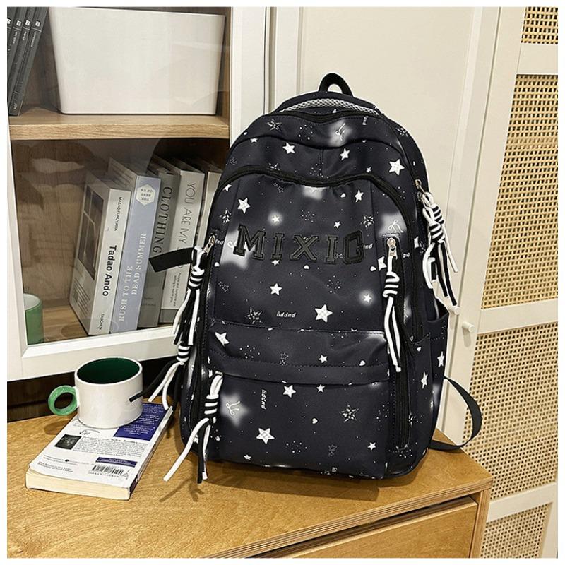 School Bag Women's New Japanese Ins High Value, Fresh and Sweet Star Makeup Bag, Light and Largecapacity Backpack