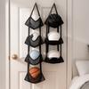 Wall Mounted Ball Storage Hanging Bag Folding Large Capacity Basketball Storage Bag Space Saving Sports Equipment Storage Rack