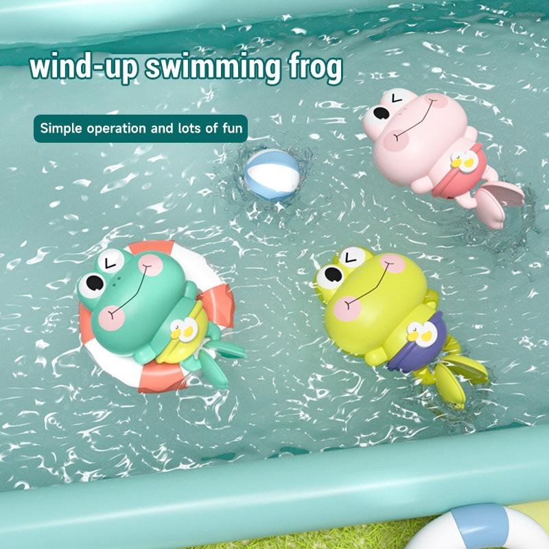 Summer New Baby Bath Toys Bathroom Bath Shower Baby Clockwork Swimming Beach Classic Chain Clockwork Water Toy For Kid Gifts