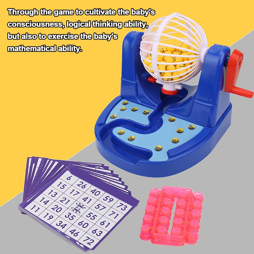 Mini Manual Lottery Numbers Ball Interaction Game Machine Fun Desktop Puzzle Toy