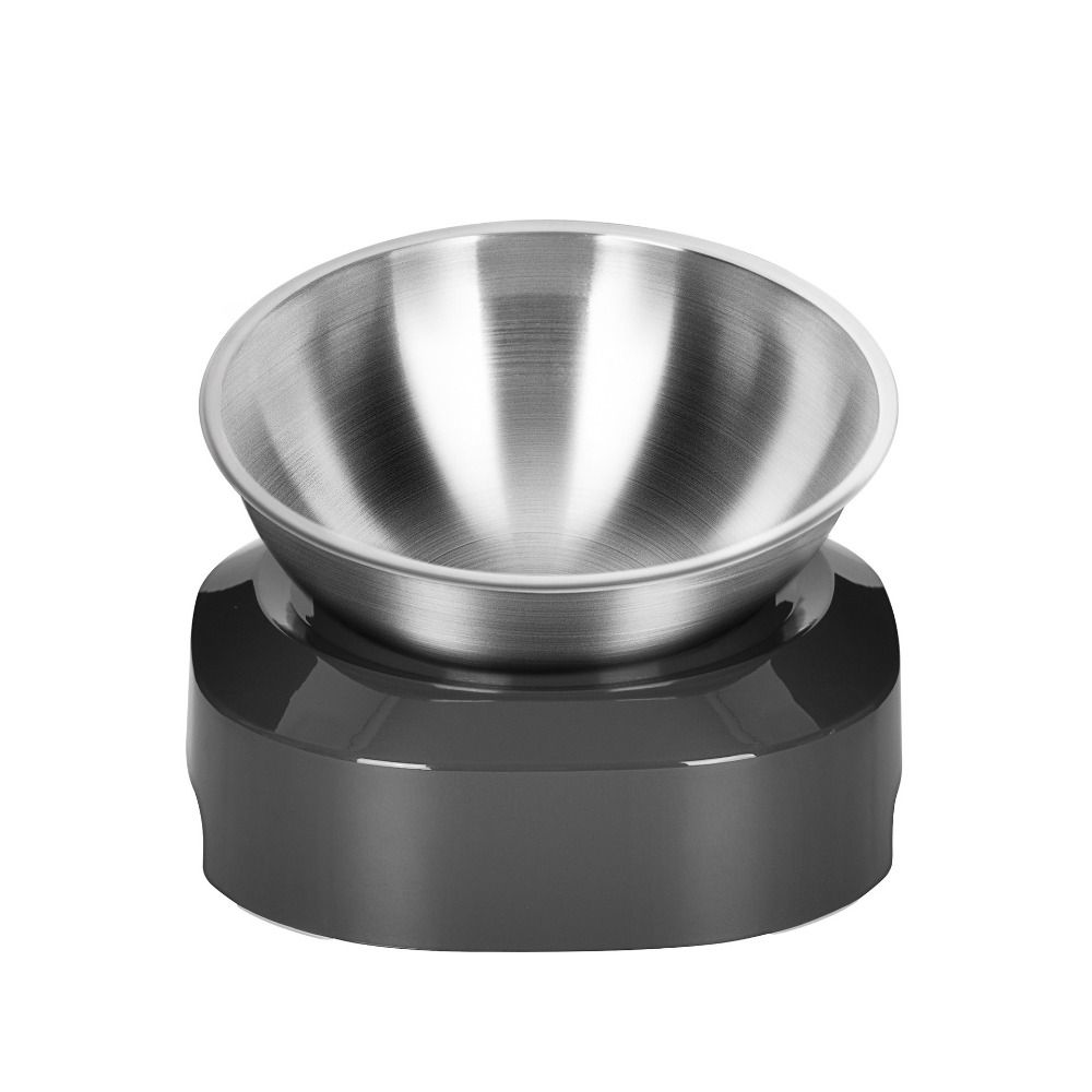 Non-Slip Stainless Steel Cat Bowl With Stand Single Double Cat Bowl Adjustable Cat Bowl  Dogs