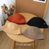 Autumn and Winter Warm Wool Fisherman Hat Women's Retro Basin Hat Korean Style Face Covering Bucket Hat Foldable Table Lamp Hat