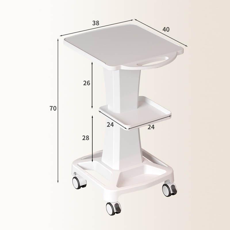 Compact Multi-Layer Beauty Salon Trolley with Bubble Instrument Storage