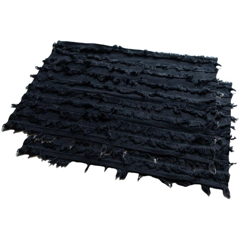 Pack of 2 Cotton Linen Dining Mats Set Table Decors Dish Protective Mats Cotton Linen Texture Suitable for Table Meals