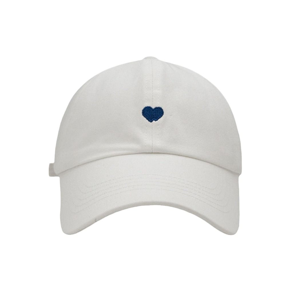 Fashion Love Heart Summer Baseball Cap Breathable Adjustable Sun Hat Sweet Casual Peaked Caps Women Girls