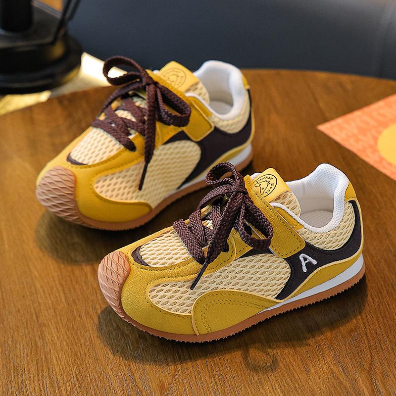 

Children s German training shoes, new spring and autumn models, girls shoes, boys Cortez shoes, casual sports shoes, baby sneakers 26Code【Inner Length17cm жёлтый