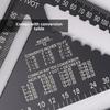 Echer din Aliaj de Aluminiu de Înaltă Precizie 90° Profesional pentru Tâmplărie Echer Îngroșat Măsurare Manuală Unelte Hardware