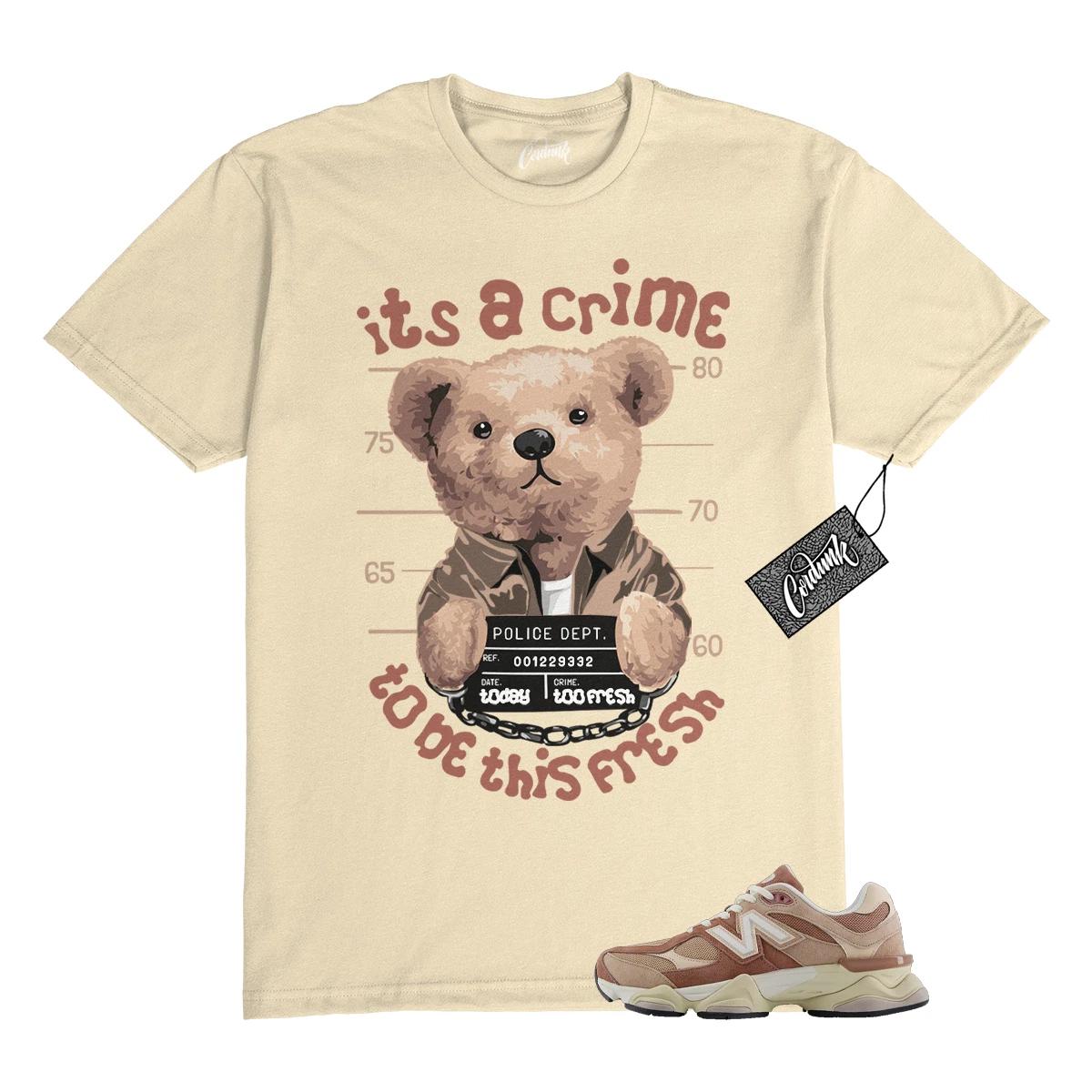 

9060 Sparrow Flat Taupe Vintage Rose T Shirt to Match CRIME M
