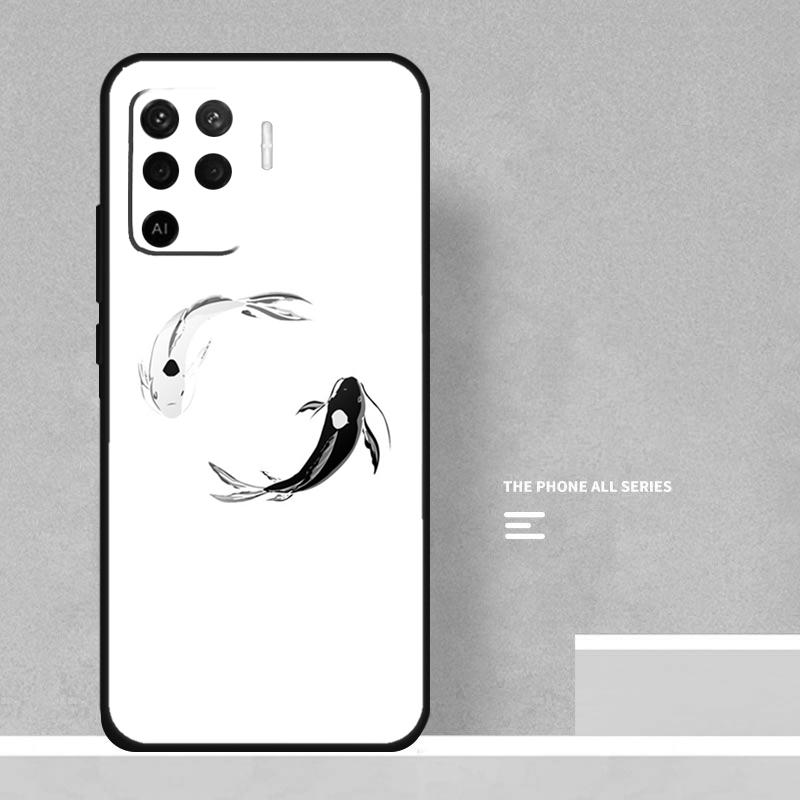 

Koi Fish Yin Yang Case For Oppo A74 A94 A54 A15 A17 A57 A6 A5 Pro A16 A76 A96 A40 A60 A80 A18 A38 A58 A78 A98 OPPO A15