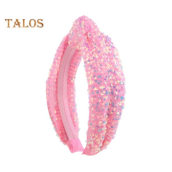 Cerc de păr pentru fete Fancy Sparkling Curcubeu Înnodat Bentiță Accesorii pentru păr Zi de naștere Fată Cadou bentiță