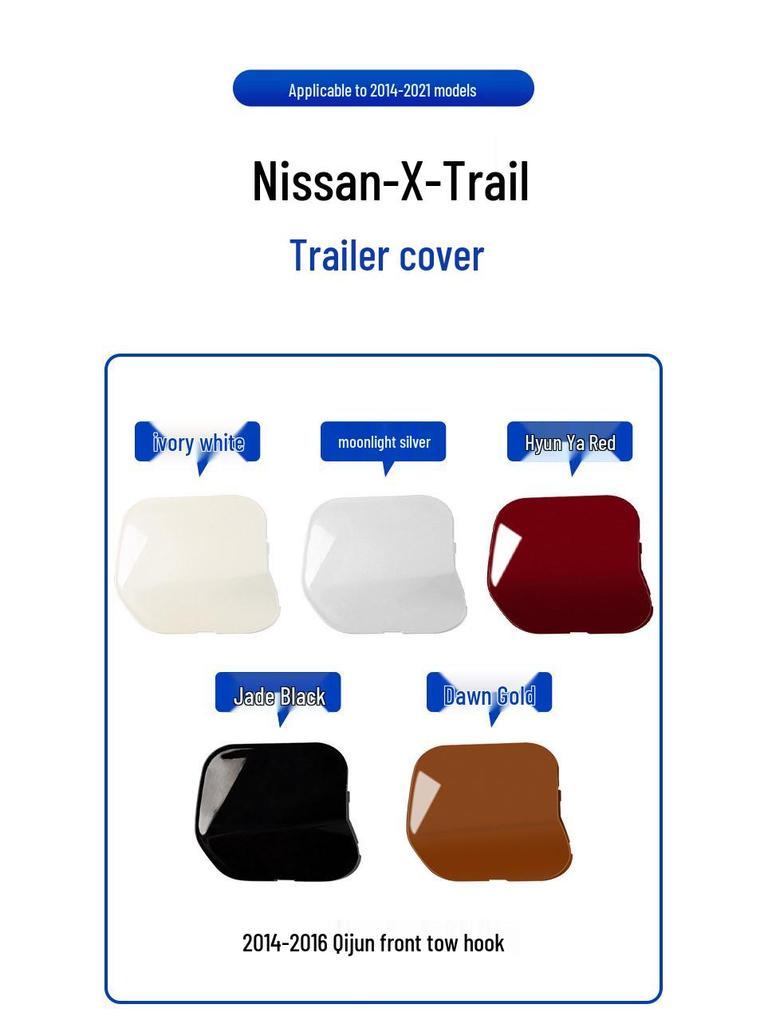 Nissan X-Trail Voorbumperbeschermer & Trekhaakafdekking