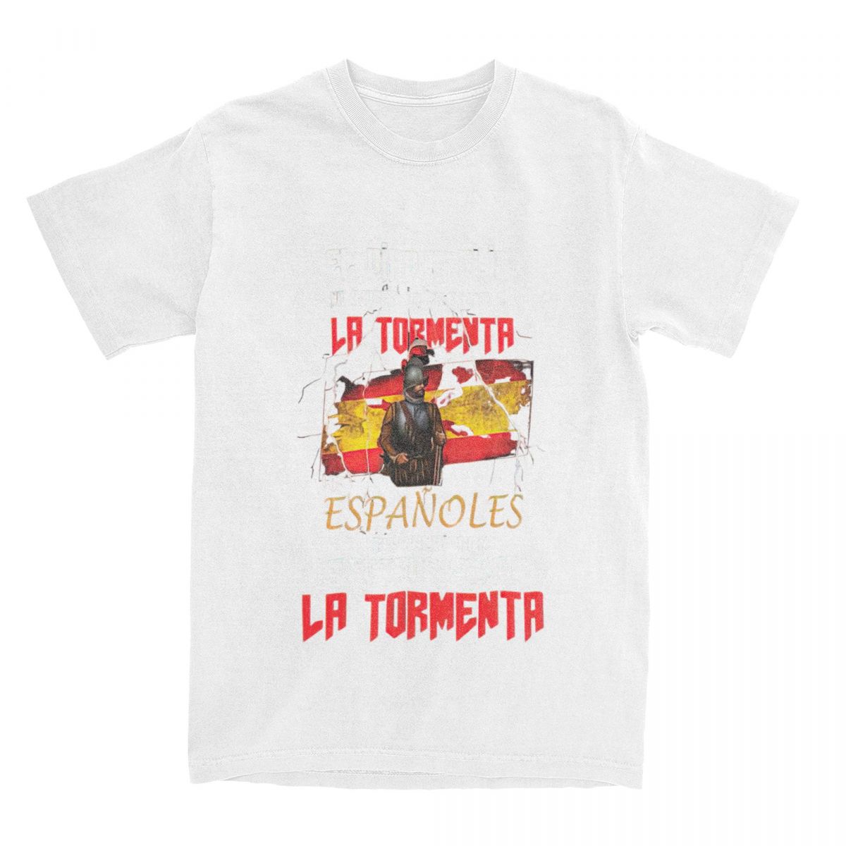 

Футболка унисекс «Испания Терсиос Шторм» La Tormenta, уникальная футболка из чистого хлопка, футболка с круглым вырезом и короткими рукавами, вечерние топы 3XL