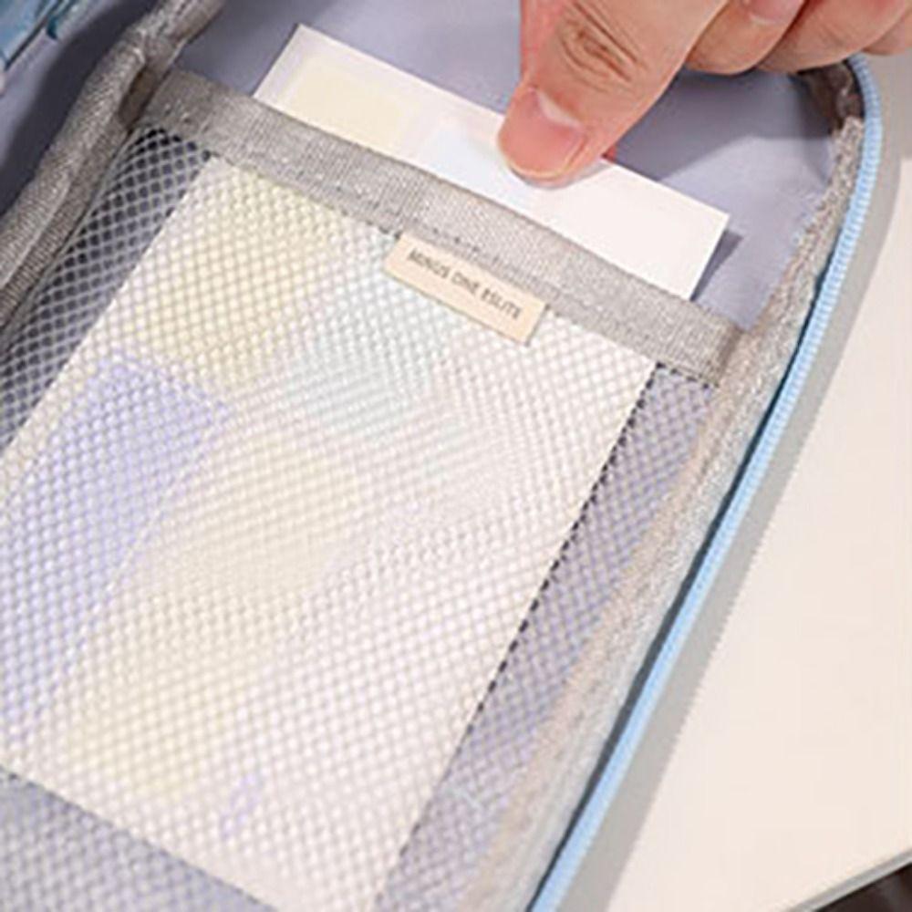 Lightweight Stationery Storage Bag Dirty-proof Pen Organizer Pouch Double-side Pen Bag  School