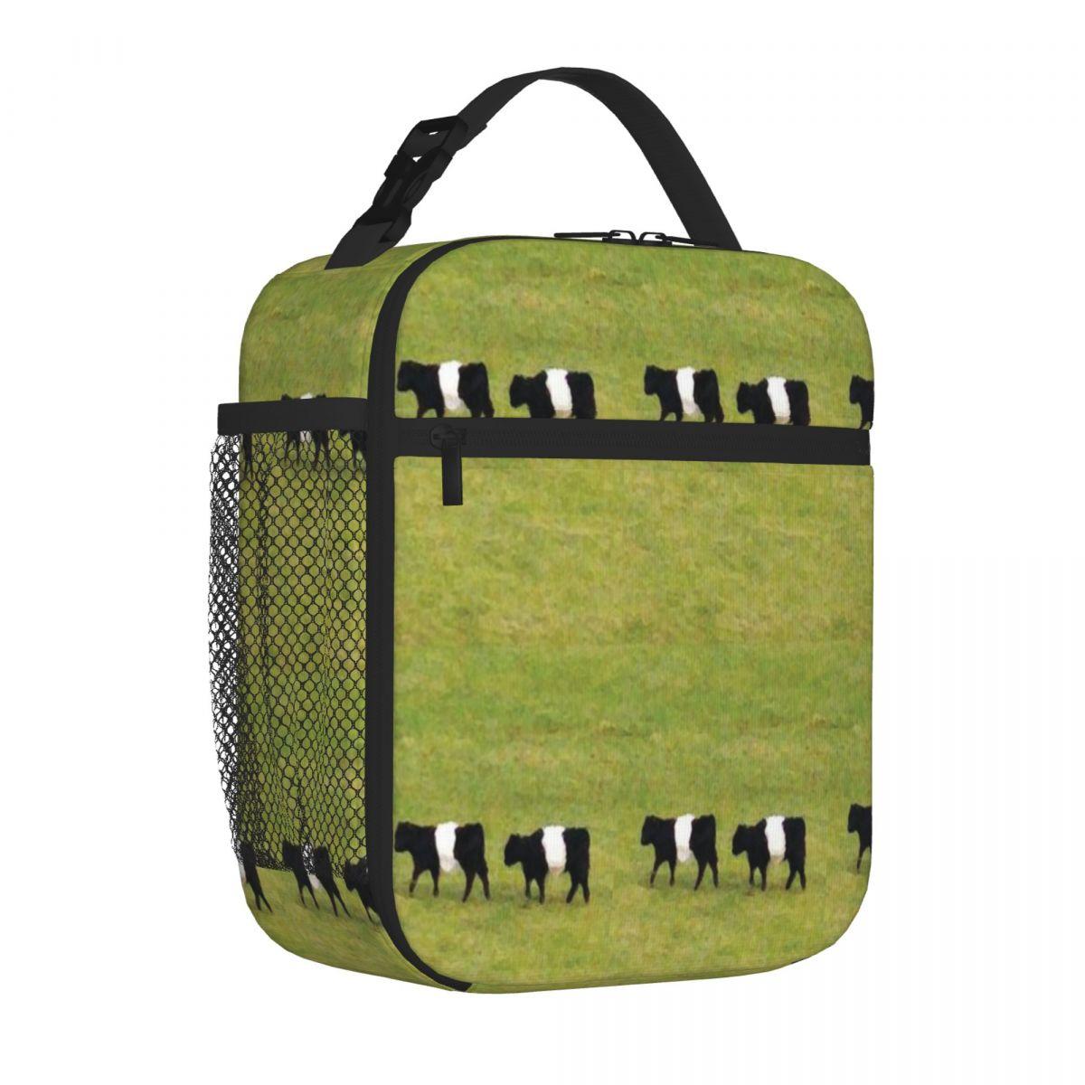 Bestselling Belted Galloway Cows Vintage Cooler Tote Back To School Small Lunch Bag One Size