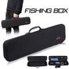 SOUGAYILANG Fishing Rod Bag Outdoor Portable Large Rod Reel Set Carrier Storage Case Black Hard Shell Fishing Rod Bag