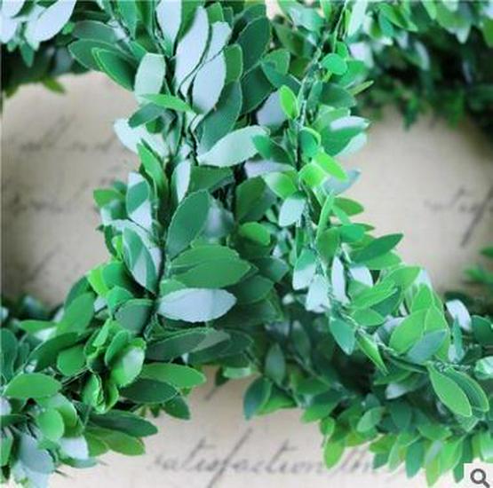 

7,5 м DIY Зеленый Лист Ротанг Железная Проволока Венок Материал