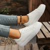 *Spring Autumn New Round Toe Comfortable Casual Sports Shoes Fashionable and Sexy Lace Up Hot Selling Walking Shoes for Women