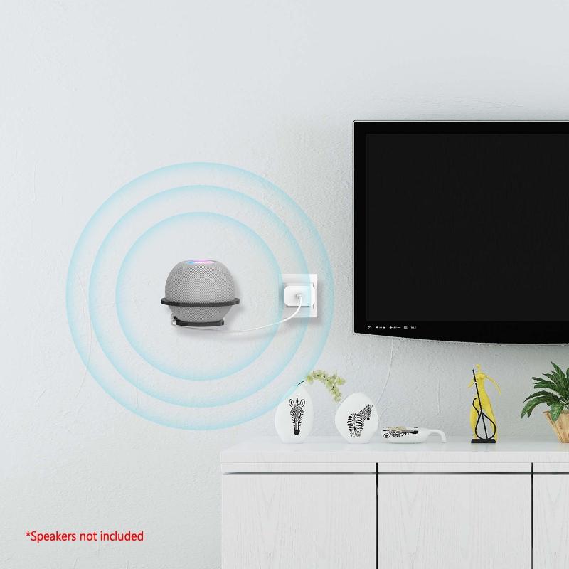 Table Holder Stand Detachable Bracket Speakers Decoration for Smart Audios Stand Wall Mount Organizer
