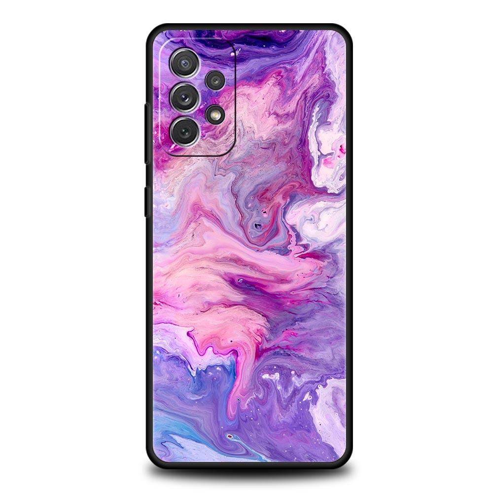Vintage Marble Phone Case for Samsung Galaxy A55 A35 A17 A07 A15 A13 A25 A51 A71 A72 A73 A32 A52 A52S A41 5G Soft TPU Shell Bags