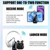 2 in 1 Bluetooth 5.4 Audio Transmitter Receiver 3.5mm AUX Jack Stereo Music Wireless Audio Adapter for TV Car Speaker PC Headphone