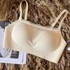 No Steel Rim Tube Top Bra Women's Thin Styles Gather and Close the Secondary Breasts Lace Edge Comfortable and Breathable Upper Support Underwear